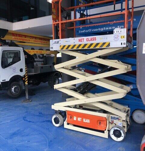 Nacelle à ciseau électrique - 8 mètres